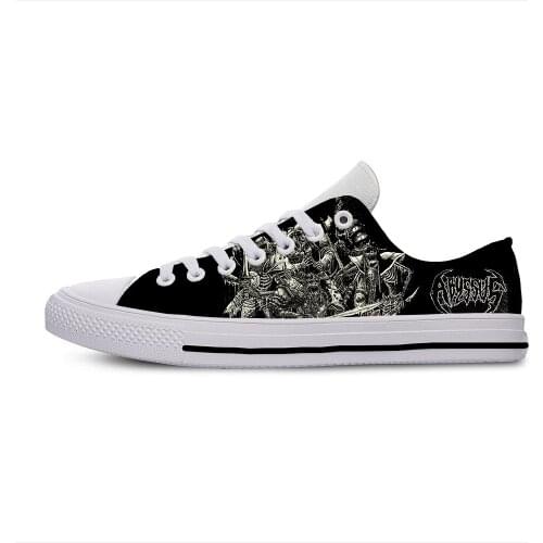 Manilla Road Band Most Influential Metal Bands of All Time Mens Low-top Casual Shoes 3D Pattern Logo Men Shoes