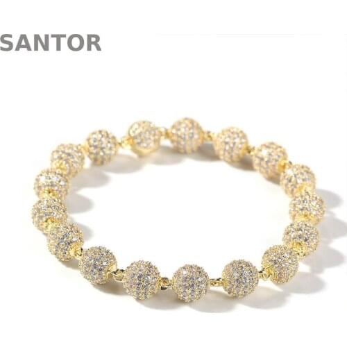 Hip Hop Personalized Micro Inlaid Zircon Beads Star Bracelet For Men And Women Metal Retro Bracelet