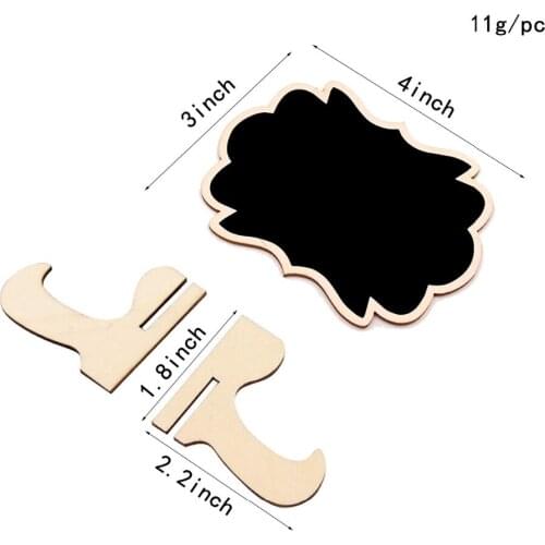 20 pcs mini table chalkboard stand easel wood chalk place card wedding birthday party baby shower food name cards