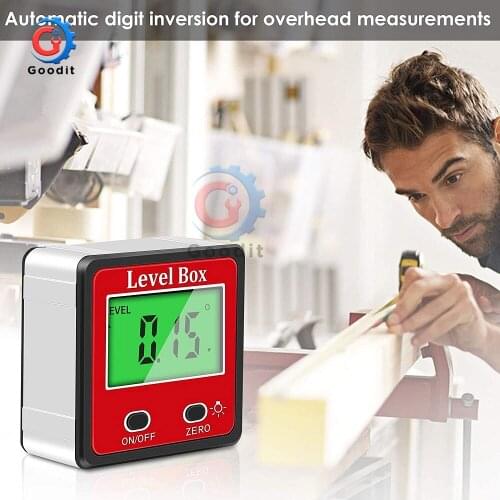 Mini Precision Digital Inclinometer Electron Goniometers 4*90 Degree Magnetic Base Protractor horizontal Angle Finder Bevel tool