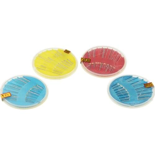 24 pcs Hand sewing needles plate Sewing needle set accessories Gold tail needle box needle