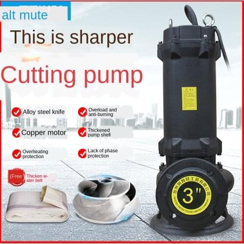 Stainless steel 380V domestic septic tank 220V submersible pump