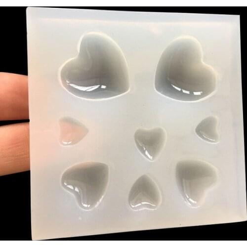 New mirror crystal glue drop mold size love DIA silicone mold jewelry ornaments 16405