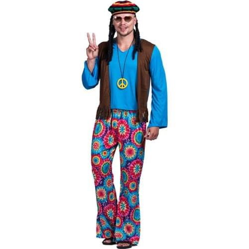 New Halloween Costume Adult Man Christmas Easter Caesar Cosplay Costume Bohemian Hip-hop street style