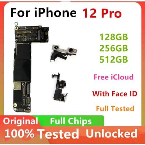 Unlocked Logic Board For iPhone 12 Pro Original Unlocked Motherboard Support LTE 5G Version MainBoard 128GB 256G 512G IOS Update