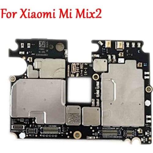 8GB 128GB Original Unlocked Mainboard For Xiaomi MIX2 Mi MIX 2 Motherboard Circuits Logic Main Board Full Chips Flex Cable