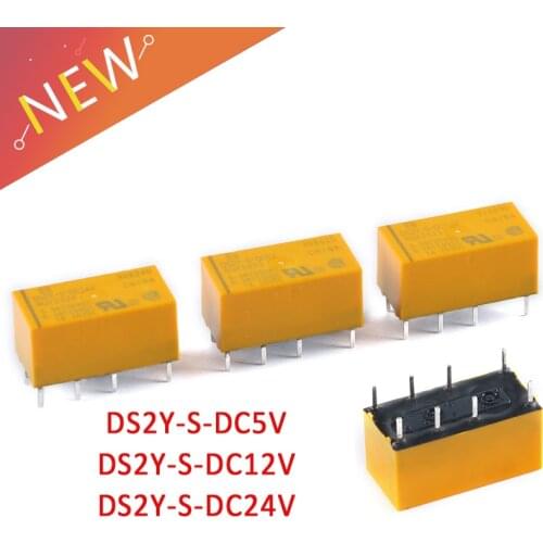 Relay DS2Y-S-DC5V 5V DS2Y-S-DC12V 12V DS2Y-S-DC24V 24V 8PIN DC5V DC12V DC24V ZJ DS2Y-S-5V DS2Y-S-12V DS2Y-S-24V