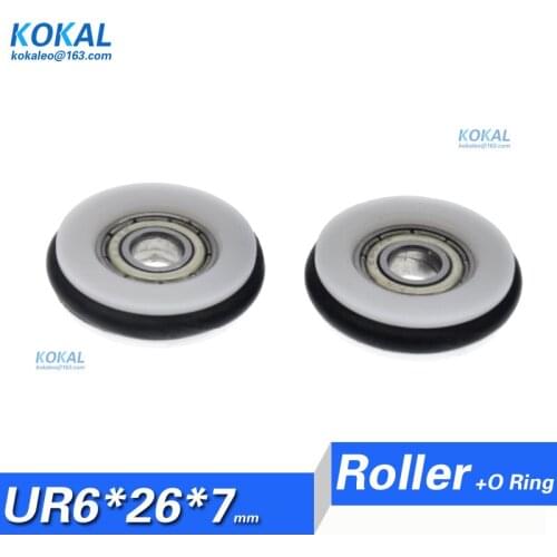 1pcs low noise 696 696z mahjongg tiles bearing the design of a square blackboard sliding wheel bearing rubber wheel 6X26X7mm