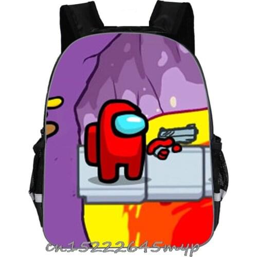 3D Print Among Us Backpacks Cartoon Boys Girls Teenager School Shoulder Bags for Kids Gifts Backpack For Boys Girls