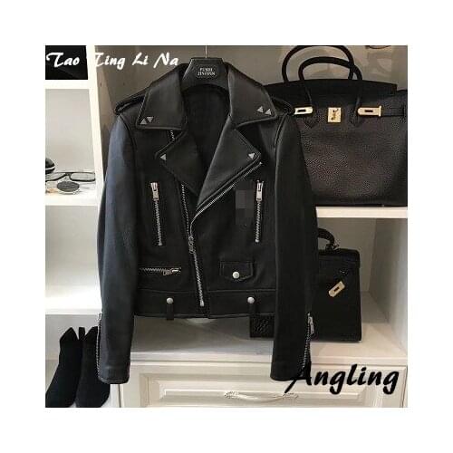 Top brand New Fashion 2020 Genuine Sheep Leather Jacket G54 high quality