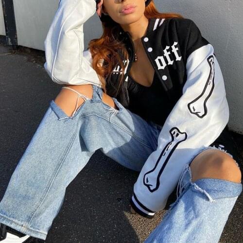 Женские белые куртки SLACTION China At AliExpress