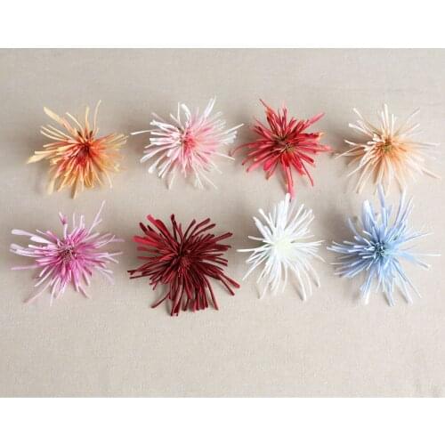 Wedding Engagement Decor DIY Silk Cloth Crabbit Chrysanthemum Pink Blue White For Girl Birthday Party Favor Artificial Flower