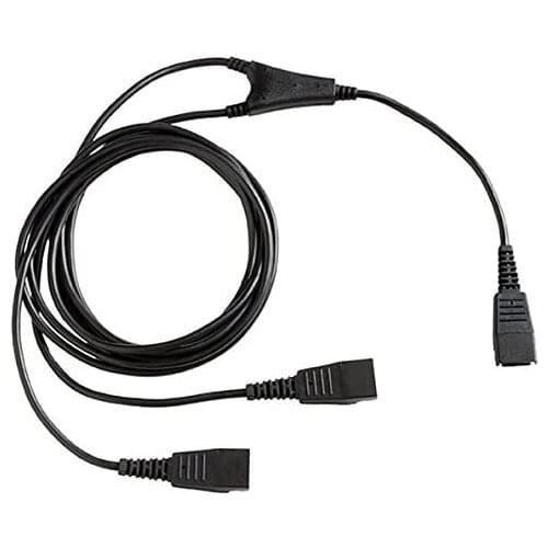Free Shipping Call Center Netcom QD to QD plug Adapter Apply to Jabr-a GN Headset to Phones 3Y training cable Y splitter