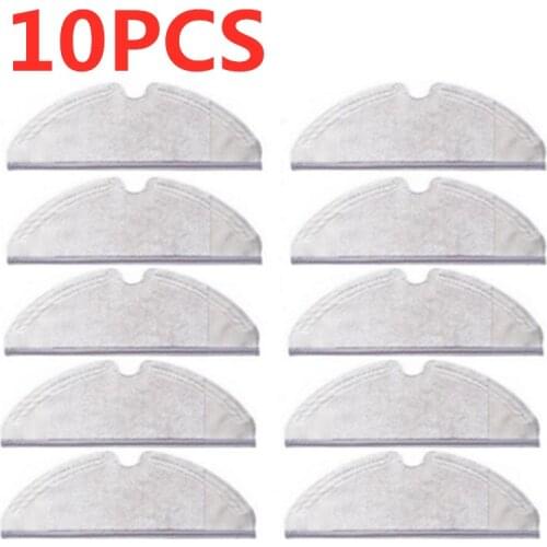10*for Xiaomi Roborock S50 S51 Parts Mop Cloths for Xiaomi Vacuum Cleaner accessories Generation 2 Dry Wet Mopping Cleaning