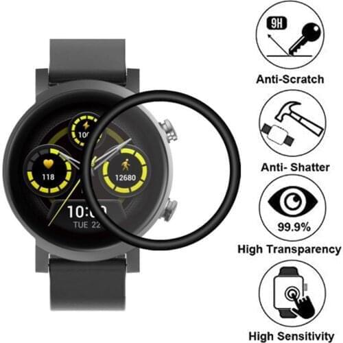 Smartwatch 3D Full Coverage Protective Film Easy To Install Cover Touch-friendly For Ticwatch E3 Smartwatch Soft Protective Film