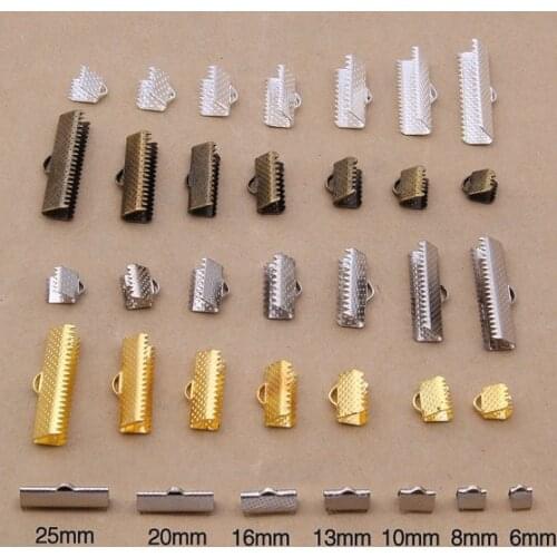 500pcs 6mm-30mm Ribbon Clamp, Clasp, Metal Finding, Jewelry Finding,Metal Ribbon Clamp,Ribbon End