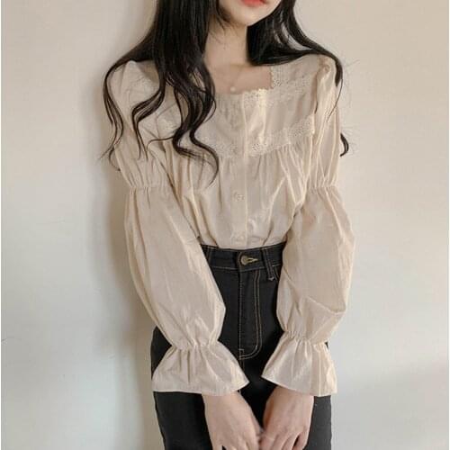 Women Fashion Long Sleeve Blouses Female Shirt Tops Casual Blouses Women Clothing