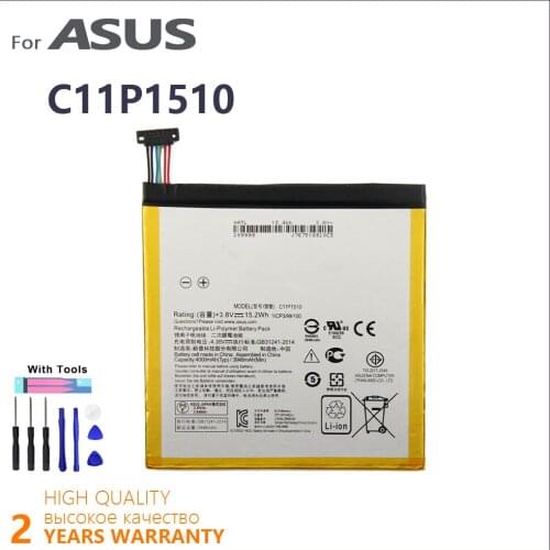 100% Original 4000mAh C11P1510 Tablet Battery For ASUS ZenPad S 8.0 Z580CA High quality Batteries With Tools