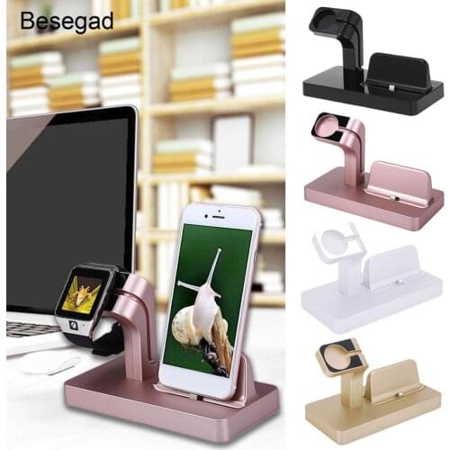 Gosear 2in1 Charging Stand Dock Holder Station for Apple Watch iWatch i Wach iwach Series 1 2 3 4 iPhone 6 S 7 8 X plus Gadgets
