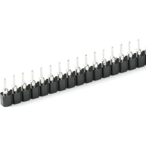 50pcs 2.54mm Round Female Header tin Single Row 40Pin, 0.1" Hole Female Header 2.54mm 1x40P Round Pin Connector