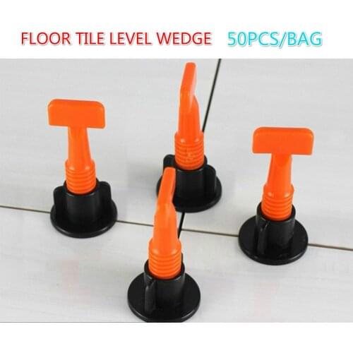 Adeeing New 50pcs/set Level Wedges Tile Spacers For Flooring Wall Tile Carrelage Leveling System Leveler Locator Spacers Plier