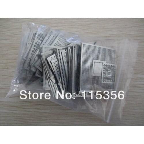 Free shipping completely set 27pcs/lot universal bga reball stencils heat directly bga soldering Tin template