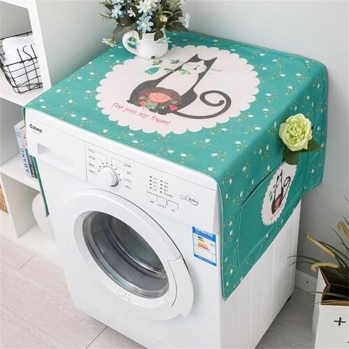 Washing Machine Cover Dust-proof Drum Washing Machine Dust Cover Oven Microwave Refrigerator Protecor Cover Home Decor