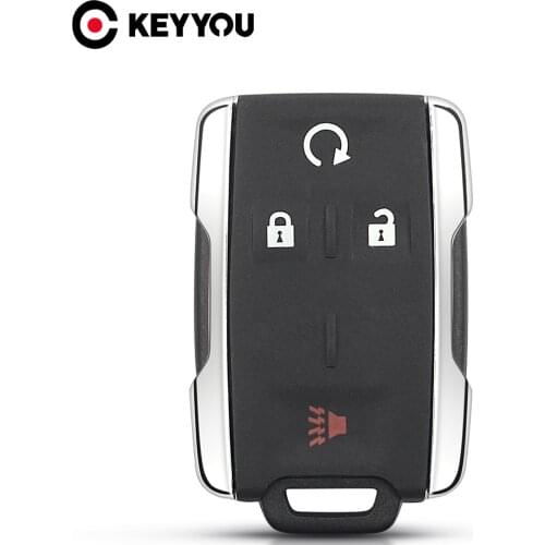 KEYYOU Keyless Entry Case For Chevrolet Tahoe Suburban Sierra Silverado Remote Smart Key FOB Shell Housing For GMC Yukon XL