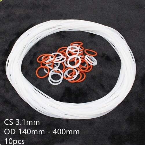 CS 3.1mm 10x VMQ O Ring Seals Silicone Rubber Gaskets OD 140 145 150 155 - 400