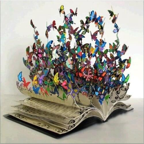 DIY Diamond Painting Full Diamond Butterfly Book Dot Diamond Cross Stitch Decorative Painting Home Decoration