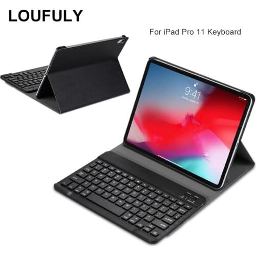 For iPad Pro 11 Case Keyboard 2018 Cover With Leather Stand Smart Cover Automatic For iPad 11 Keyboard For A1934 A1980 A2013