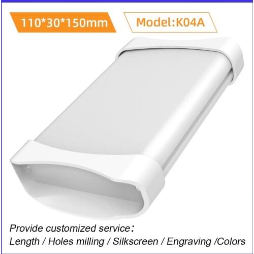 Extrusion Housing Wall Mounting Plastic Protected Housing Dust-Proof Electronic Box Custom K04A 110*30mm