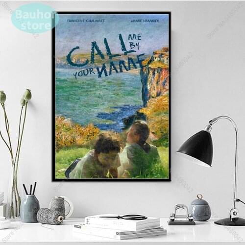 Call Me Your Name Art Poster Hot Movie Canvas Painting Retro Wall Pictures Prints for Living Room Home Decor
