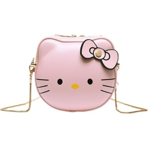 Hot Sale New Cute Cartoom Cat Pu Mobile Phone Bag Sweet Girl Shoulder Bag Messenger bag Coin Purse
