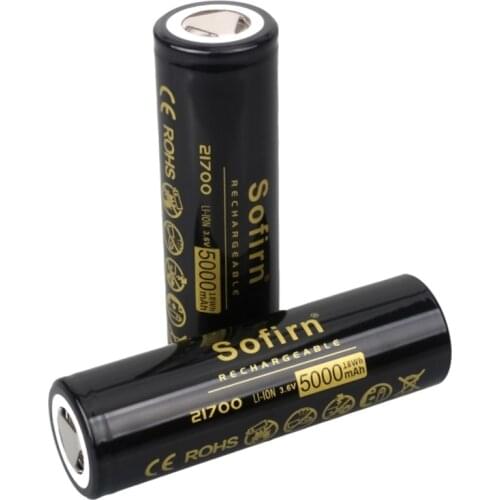 Sofirn High Drain 21700 Battery 4800mah li-ion Battery 48A 10C Power Discharge 3.7V 21700 Cell Rechargeable batteries
