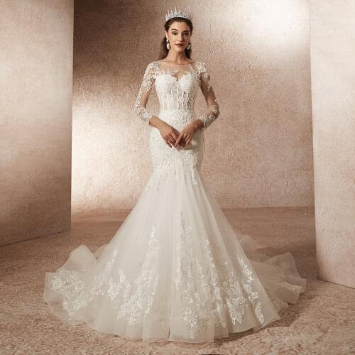 Loyeloy Long Sleeve Wedding Dresses