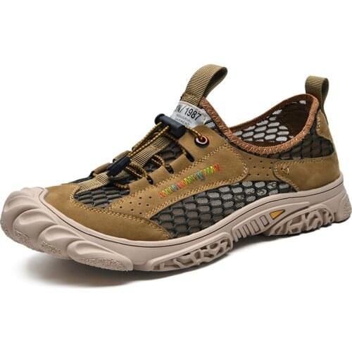 Jumpmore Men Sandals Summer Breathable Outdoor Hiking Shoes Size 38-44