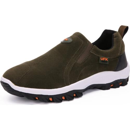 Fashion Mens Casual Shoes Suede Leather Outdoor Mens Shoes Sneakers Mens Loafers Wear-resistant Waterproof Men Hiking Shoes20