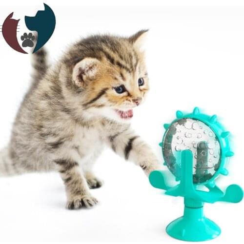 NEW Original Treat Leaking Cat Toy Interactive Rotatable Wheel Toy Cats Kitten Dogs Pet Products Accessories for Dropshipping
