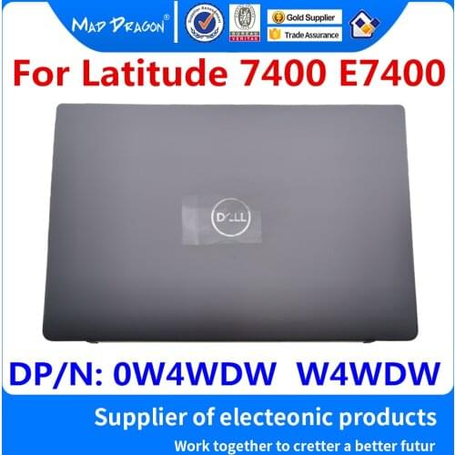 Laptop NEW original LCD Rear Lid Back LCD Top Cover Silver A shell For Dell Latitude 7400 E7400 EDC40 0W4WDW W4WDW AM2EE000601