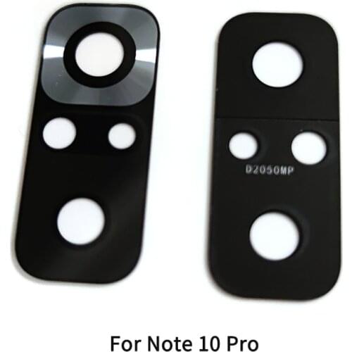 50PCS Camera Lens For Xiaomi Redmi Note 10 / Note 10 Pro / Note 10 5G Back Rear Camera Glass Cover With Adhesive Sticker