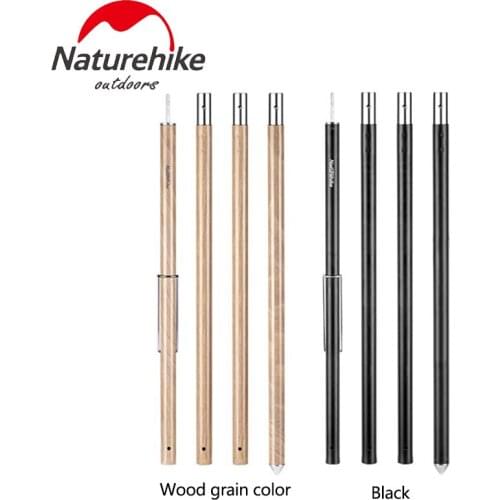 Naturehike 2.4/2.8M Tent Pole Camping Aluminum Alloy Entrance Hall Bracket Sky Bar Accessories Awning Canopy Tarp Pole