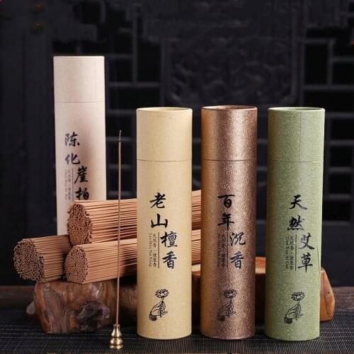 350pcs Natural Buddha Incense Sticks 21cm Sandalwood for Yoga Meditation Air Purification Stick Incense Indoor Ceremony Buddha