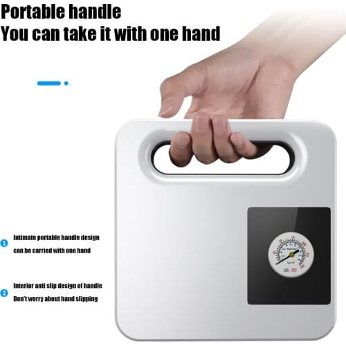 12V Portable Car Air Compressor Auto Tire Tyre Inflator 150 PSI Air Pump with Pressure Gauge Emergency LED Light