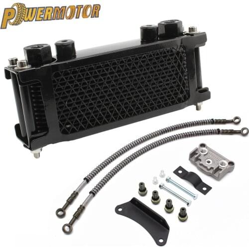 Motorcycle Oil Cooling Cooler Radiator Set For 125cc 140cc Horizontal Engine Chinese Made Dirt Pit Monkey Bike ATV