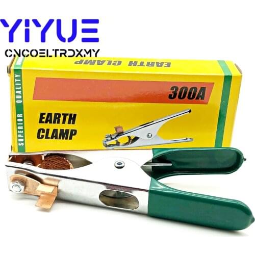 1Pc 300Amp Crocodile Clips Welding Ground Clamp Welding Electrode Holder Earth Ground Cable Clip for Welding Clamps Welder Tool