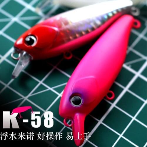 1PCS Deep 0-80mm Minnow Wobblers 65mm/7g Far Casting Fishing Lure For Pike Trout Bass Crankbaits Slim Body Hard Jerkbaits