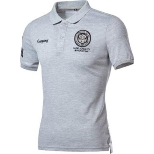 2021 Cotton Polos Men Embroidery Polo Casual Fashion Short-Sleeved Polo Shirt Male Tops Clothing Short-Sleeved T-shirt 4xl