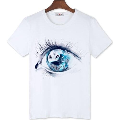 2021 beautiful big blue eyes t shirts hot sale fashion sexy 3D shirts for men personality cool summer casual tops cheap sale