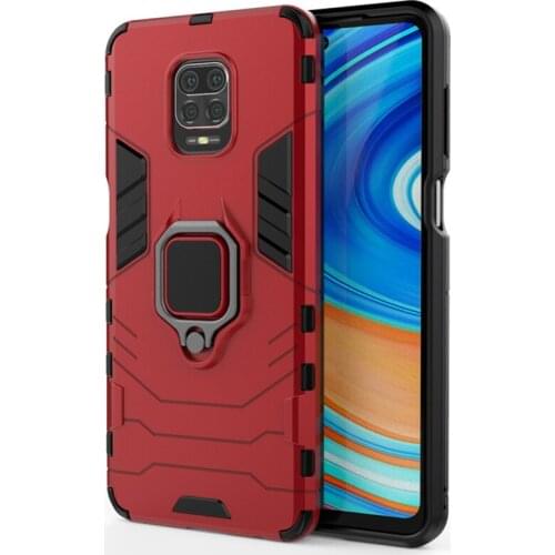 500pcs Magnet Suction Armor Hard Case Kickstand Cover Shockproof Stand For Xiaomi Redmi Note 10 Pro Max 10S 9 9A 9C 9S 9T K40